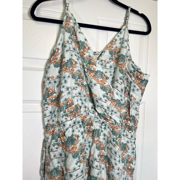 Toad & Co‎ Sundress - Summer Spaghetti Strap Wrap Dress, Floral Organic Sz L - Picture 2 of 8